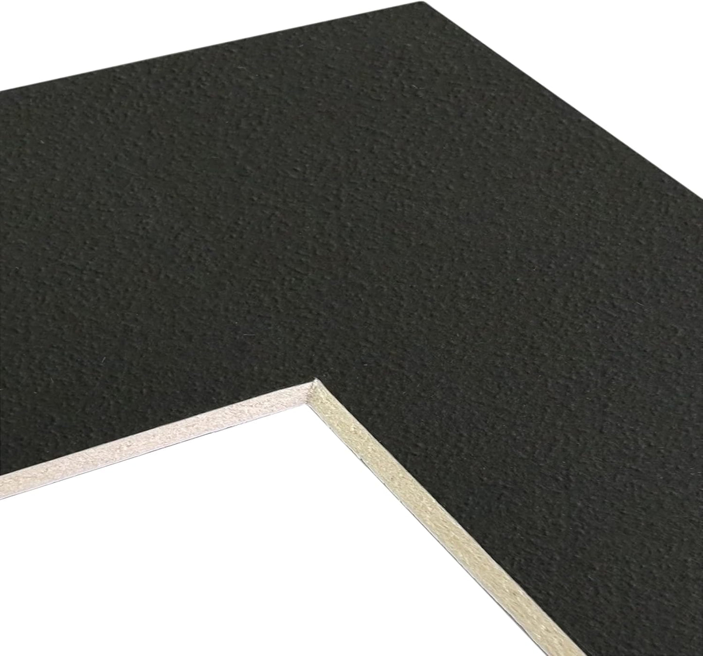 Craig Frames B572 Pre-cut Mat Board for A3 Print, 14x19, Pebble Black