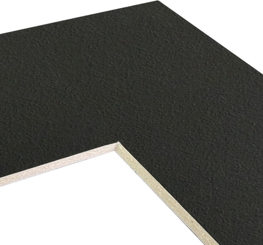 Craig Frames B572 Pre-cut Mat Board for A3 Print, 14x19, Pebble Black