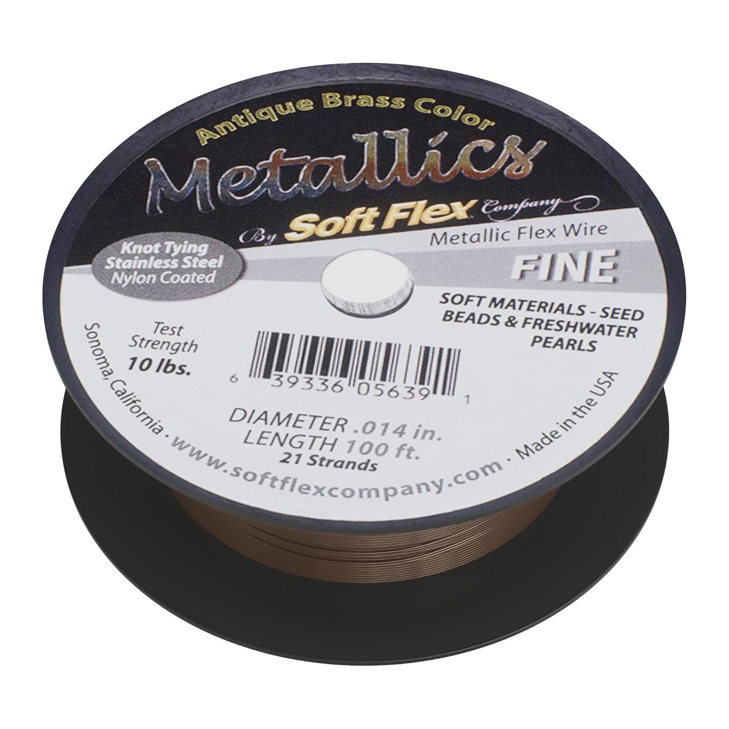 Soft Flex 21 Strand Beading Wire - Fine 0.14 Diameter - 100 Feet Design Wire