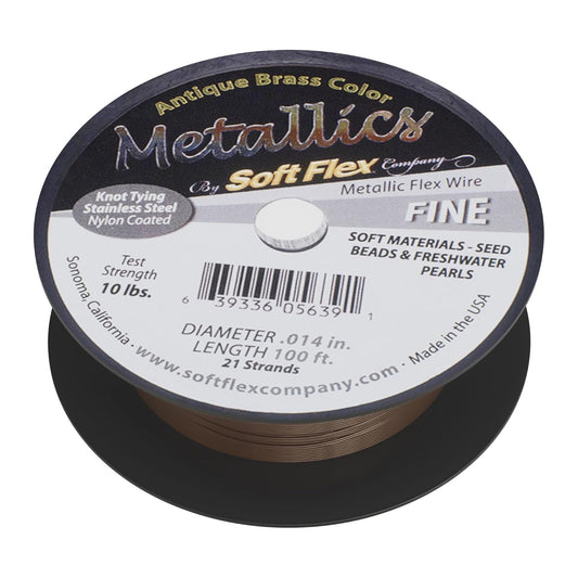 Soft Flex 21 Strand Beading Wire - Fine 0.14 Diameter - 100 Feet Design Wire
