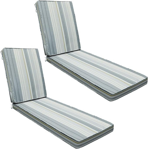 AAAAAcessories Outdoor Chaise Lounge Cushions, Fade-Resistant, Waterproof Patio by AAAAAcessories
