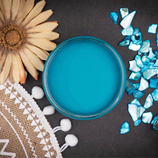 Dixie Belle Paint Company Chalk Finish Furniture Paint - Peacock (1 Gallon - 128oz) - Matte True Teal Chic Chalk Mineral DIY Furniture Paint