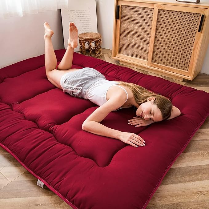 MAXYOYO Japanese Floor Mattress Futon Mattress, Thicken Sleeping Pad Foldable - Image 5