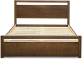 Grain Wood Furniture Loft Queen Size Solid Wood Bed, Brushed Mocha by GrainWoodFurniture