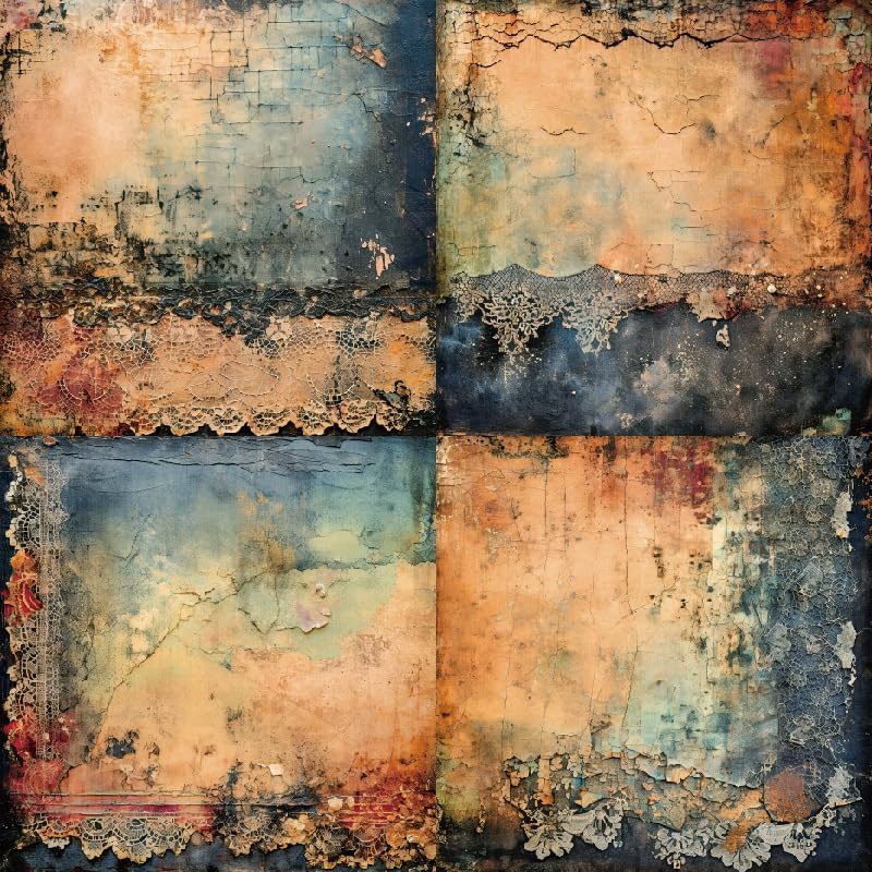 24 Sheets Decorative Scrapbooking Paper Pad 6x6 Craft Paper Single-Side Card Making Supplies for Junk Journal, Origami, Holiday Journaling