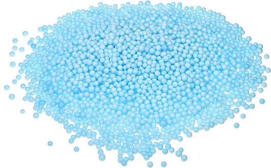 MECCANIXITY Foam Beads Foam Balls 4-6mm for Wedding and Party Decorations, Tiny Packing Balls, Arts DIY Crafts Supplies (Blue,1 Pack Approx 5000pcs)