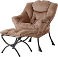 Welnow Lazy Chair with Ottoman, Modern Accent Chair with Armrests and a Side by LifeGetsBetterWithWelnow