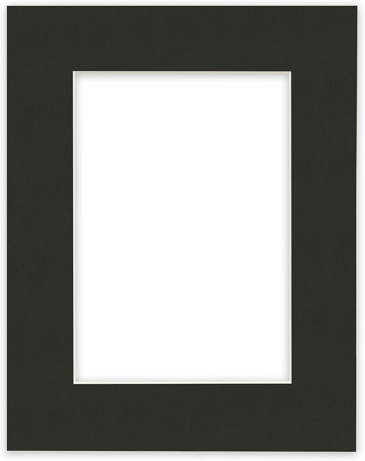 Craig Frames B404 Pre-cut Mat Board for 5x7 Print, 8x10, Textured Black