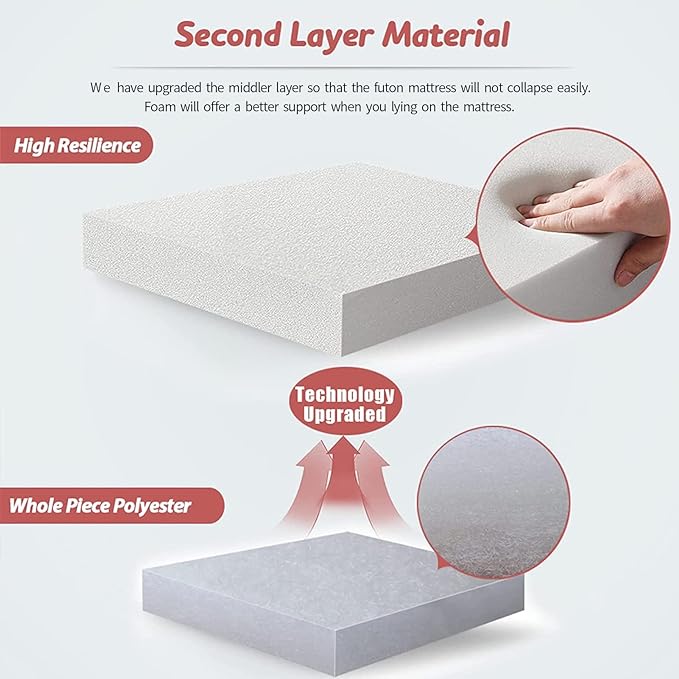 MAXYOYO Bohemian Retro Mattress Boho Floral Japanese Futon Mattress Tatami - Image 8