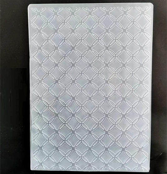 1PC Diamond Grid Background Embossing Folders for Card Making Scrapbooking and Other Paper Crafts, 12.5x20cm