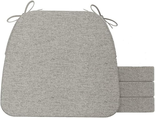 AAAAAcessories D-Shaped Chair Cushions, Machine-Washable Cover, Khaki Gray by AAAAAcessories