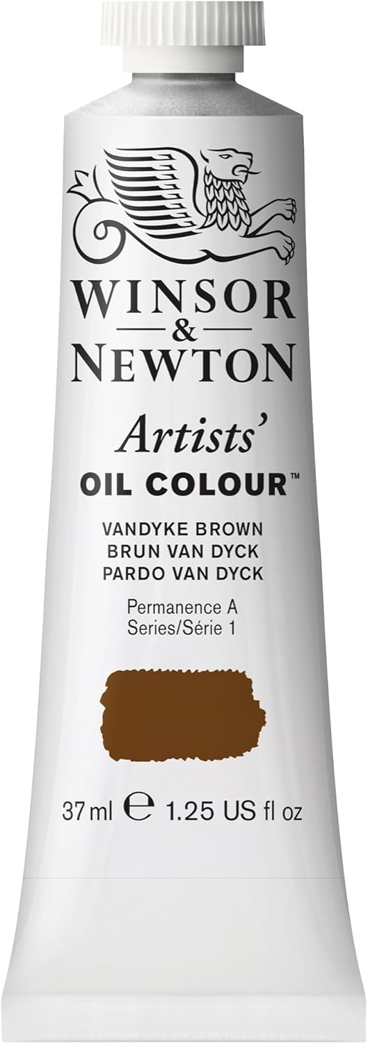 Winsor & Newton Artists' Oil Color, 37ml (1.25 oz) Tube, Vandyke Brown