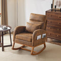 VINGLI Rustic Microfiber Nursing Rocking Chair by VINGLI