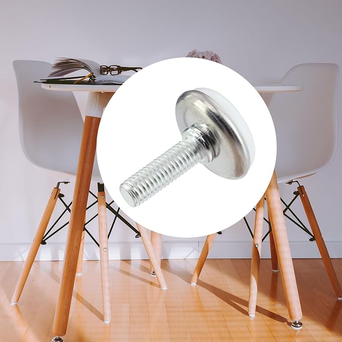 36PCS Screw on Furniture Glides Adjustable Furniture Leg Base Leveller M6 x - Image 4