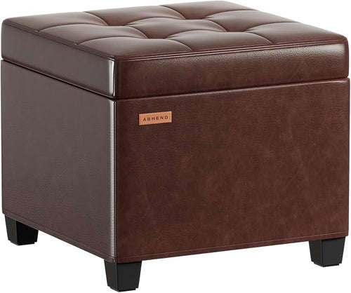 ABHENG Synthetic Leather Cover Steel Frame Ottoman by Liveinacomfortablehome