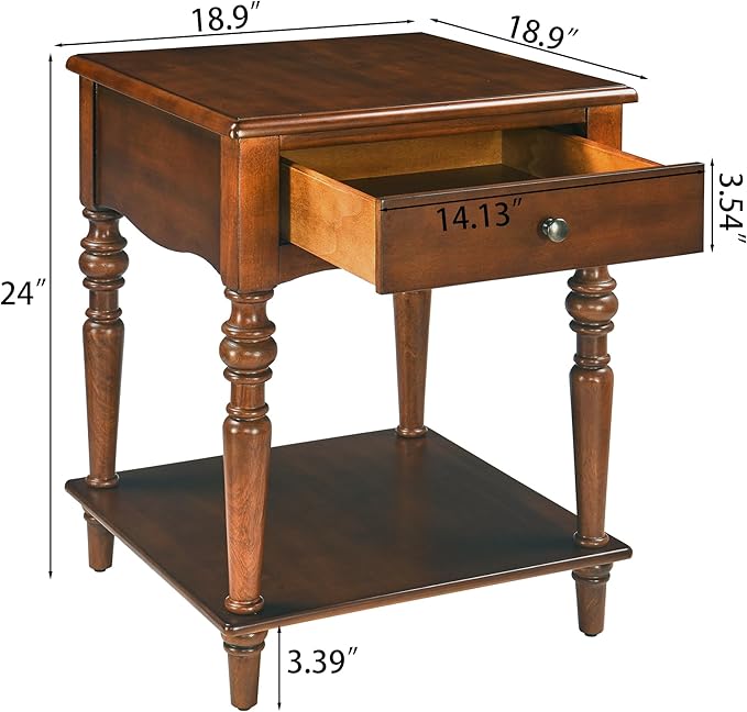 Living Room Table Set-One Rectangular Coffee Table and Two Square End Tables - Image 3