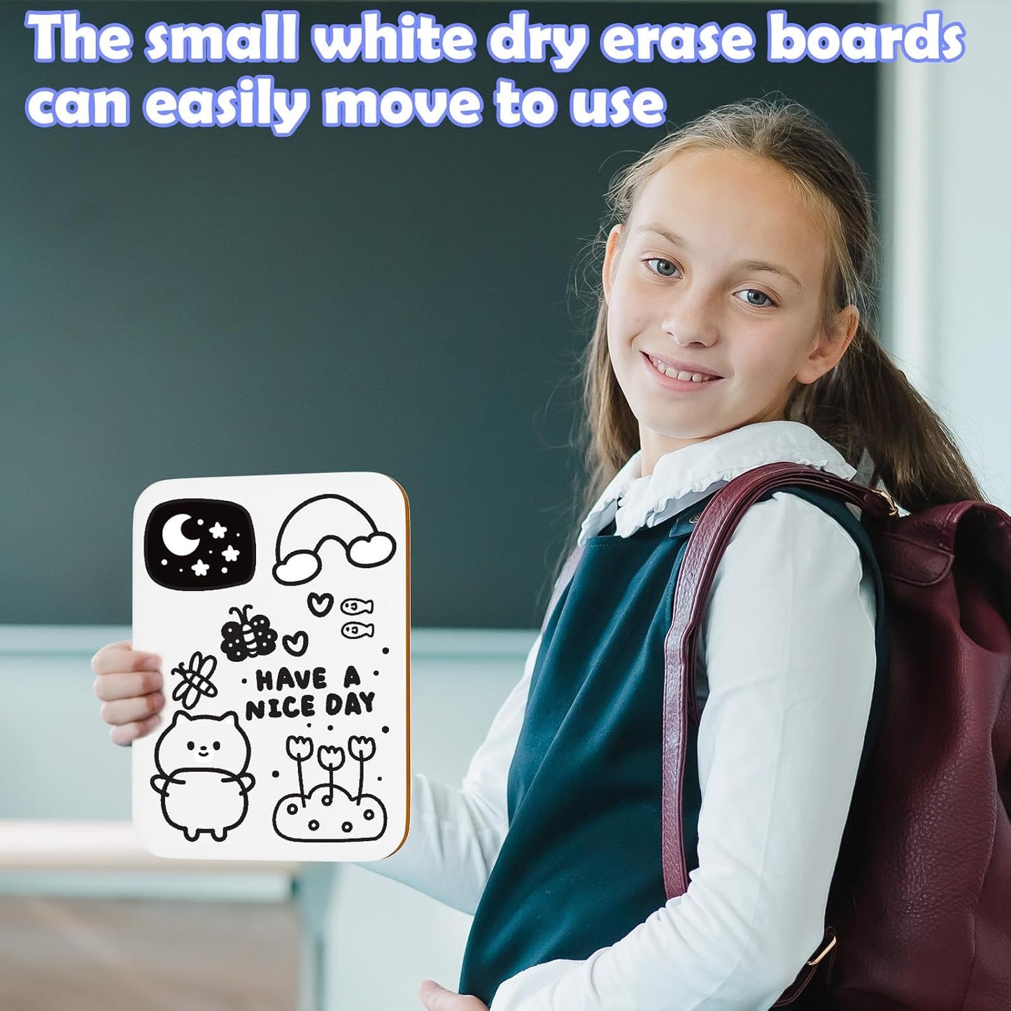 3 Pack Small White Board Dry Erase 5x7 Inch Mini Whiteboard Small Dry Erase Board with Markers Erasers Double Sided Dry Erase Lapboards for Students Teachers School Supplies Meeting Voting (3)