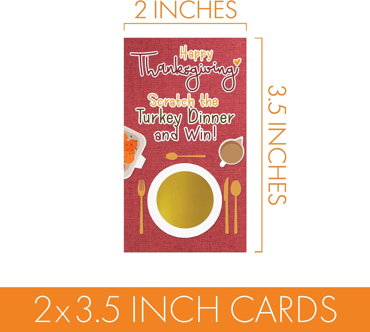 DISTINCTIVS Thanksgiving Party Game, 30 Player Scratch Off Cards, Friendsgiving Party Games
