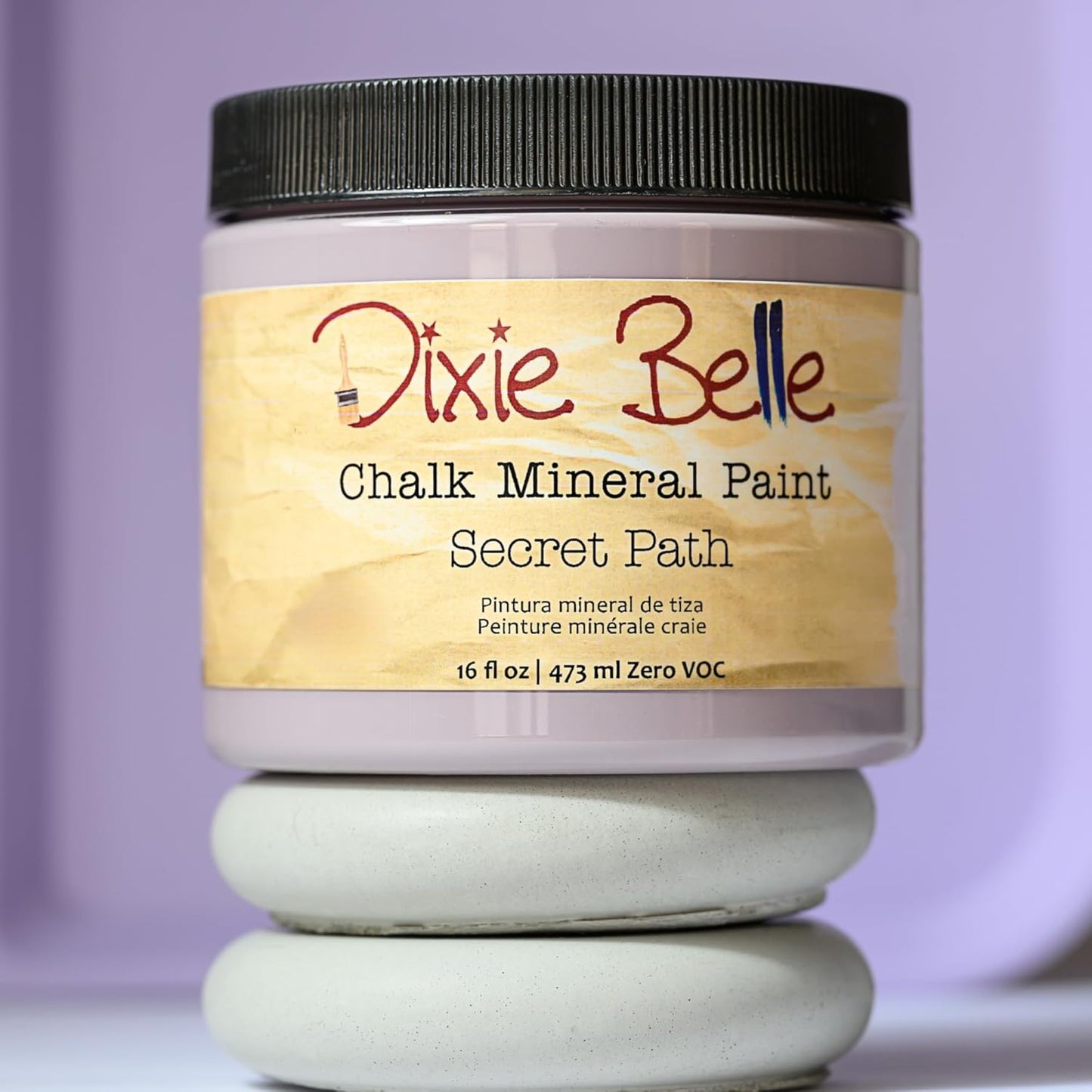 Dixie Belle Paint Company Chalk Finish Furniture Paint – Secret Path (1 Gallon / 128oz) – Matte Dusty Lilac Chic Chalk Mineral DIY Furniture Paint