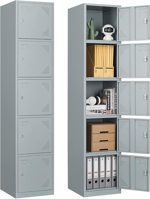 71" Metal Storage Locker With 5 Doors by Anxxsu