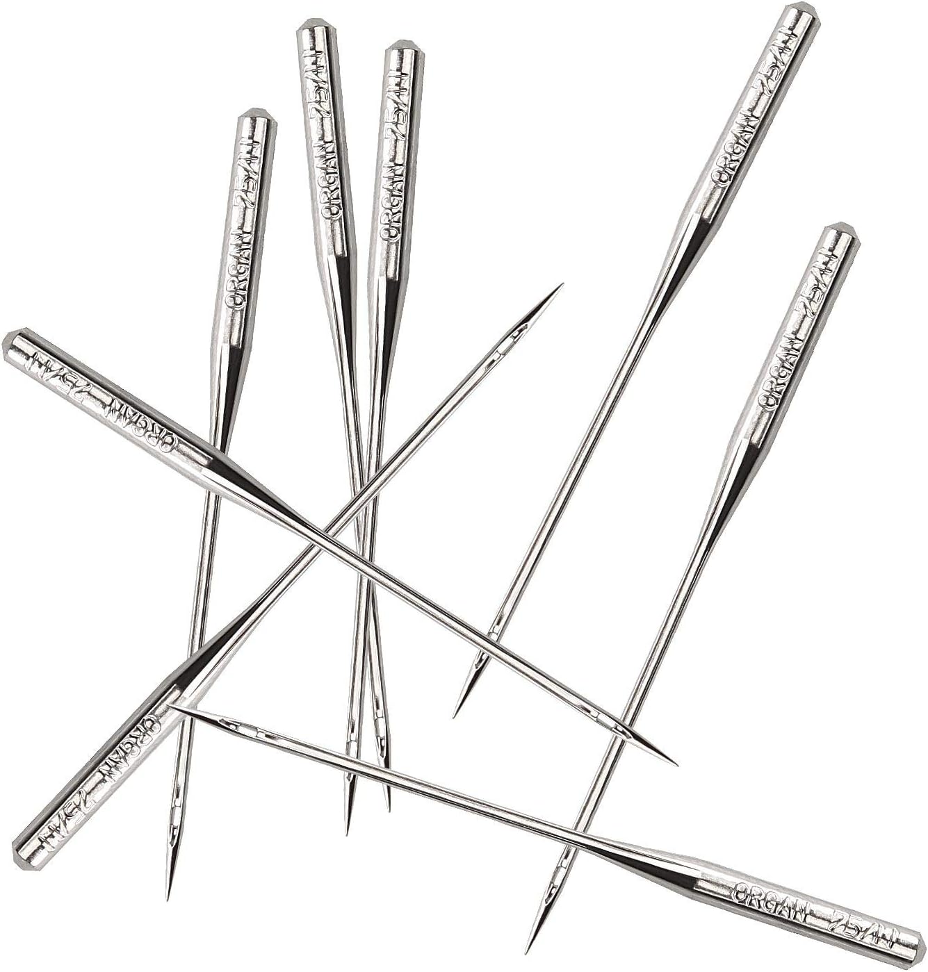 30 Pack Sewing Machine Needles Size 75/11 130/705H HAx1 Embroidery Sewing Needles for Brother Sewing Machine (3 Pack of 10 Needles)