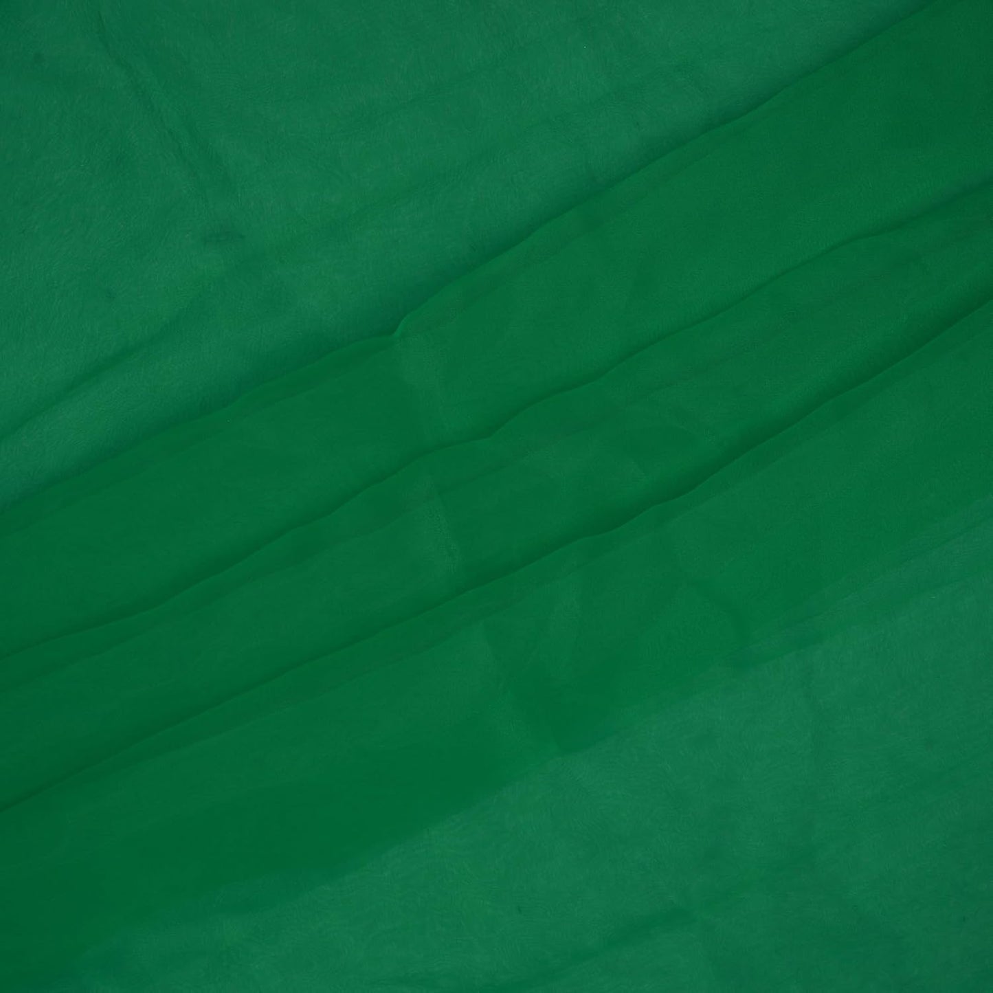 Organza Fabric 5 Yard Bridal Solid Sheer Organza Fabric Bolt for Wedding Dress, Fashion, Crafts, Decorations Silky Shiny Organza 44" - (5 Yard, Green)