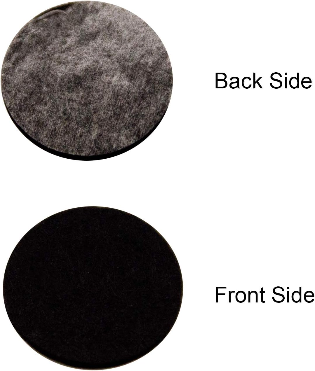 Iceyyyy 100+ Pieces Black Adhesive Felt Circles, Black Self-Adhesive Felt Sticker for Halloween DIY Projects, Professional Craft Finishing (1 Inch)