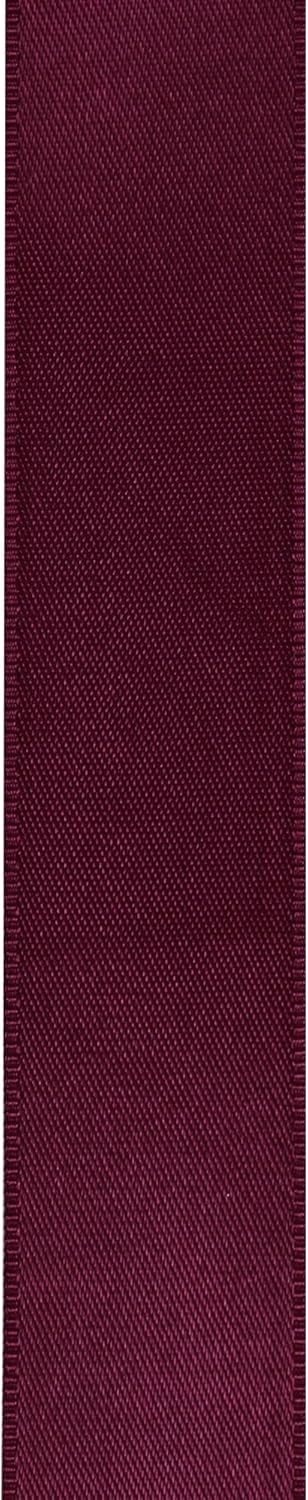 LIUYAXI Burgundy Satin Ribbon, Double Faced 1/2" X Continuous 25 Yards Ribbons Perfect for Gift Wrapping Bows Bouquet Wedding Craft and More