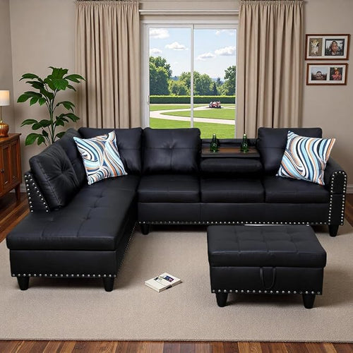 97.5" L Shaped Couch Set, Modular Sectional Couches by Topcomfy