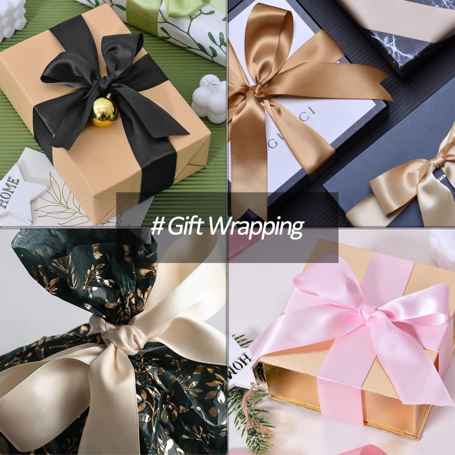 1-1/2 inches Wide x 100 Yards Single Faced Pink Satin Ribbon, Azalea Ribbon Use for Bows Bouquet, Gift Wrapping, Wedding Decoration, Floral Arrangement (Pink)