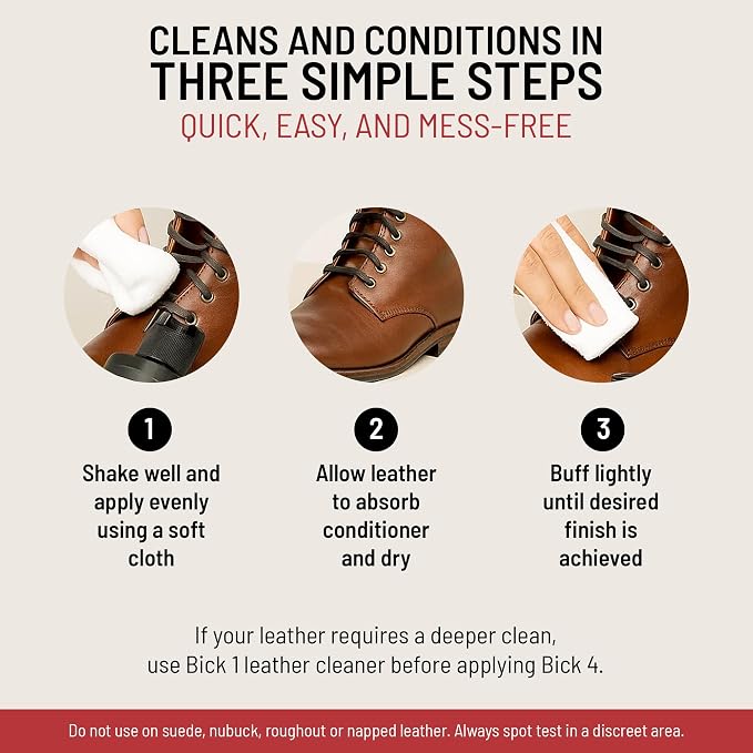 Bickmore Bick 4 Leather Conditioner and Leather Cleaner 2 oz - Image 4