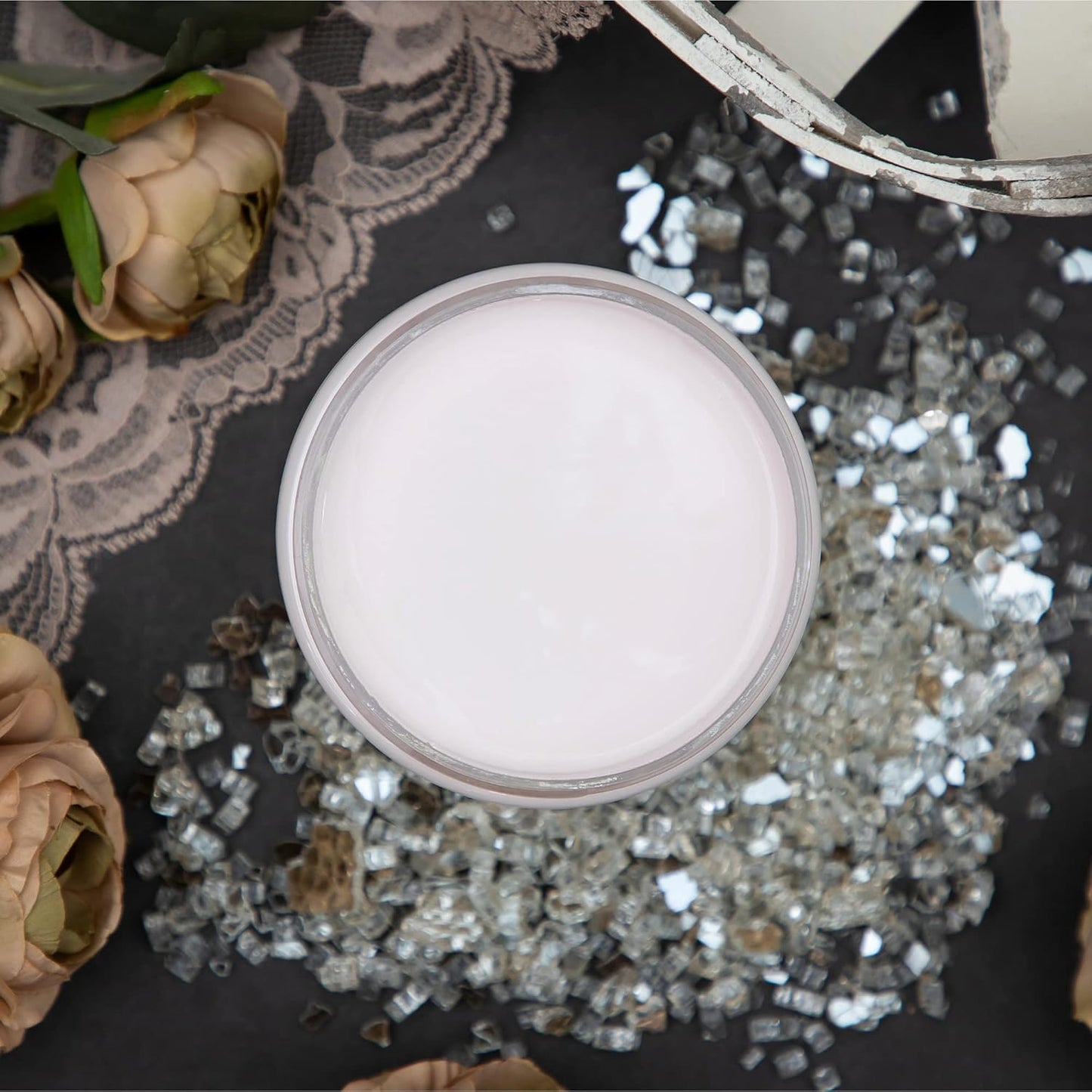 Dixie Belle Paint Company Chalk Finish Furniture Paint - Pink Champagne (8oz) - Matte Pale Pink Chic Chalk Mineral DIY Furniture Paint