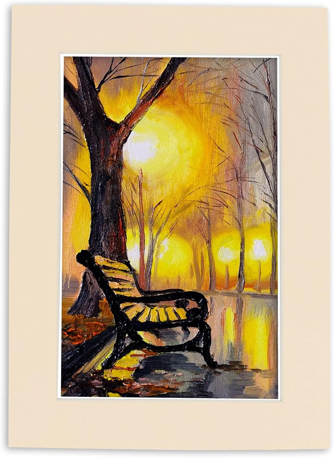 Poster Palooza 11x14 Mat Bevel Cut for 8.5x11 Photos - Acid Free Cream Precut Matboard - For Pictures, Photos, Framing - 4-ply Thickness