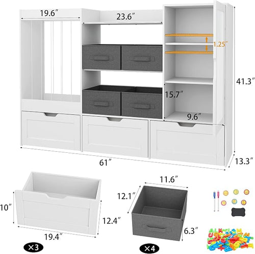 61" W Kids Toy Storage Organizer - Image 2