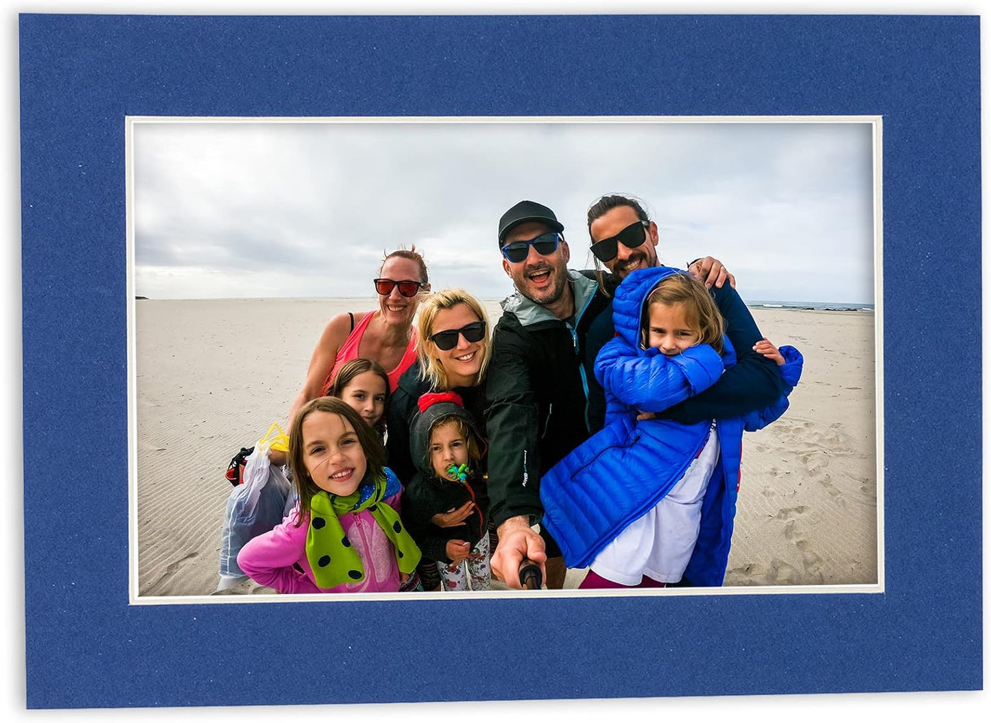 11x14 Mat for 8.5x11 Photo - Precut Bottle Blue Picture Matboard for Frames Measuring 11 x 14 Inches - Bevel Cut Matte to Display Art Measuring 8.5 x 11 Inches - Acid Free Pack of 25 MATS