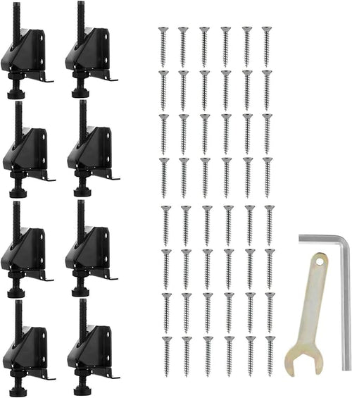 8 Pcak Adjustable Leveling Feet, Heavy Duty Furniture Levelers, Adjustable by Unknown