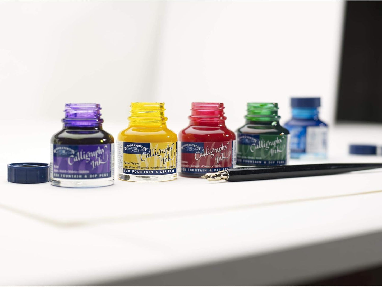 Winsor & Newton Calligraphy Ink, 30ml (1-oz) Bottle, Silver