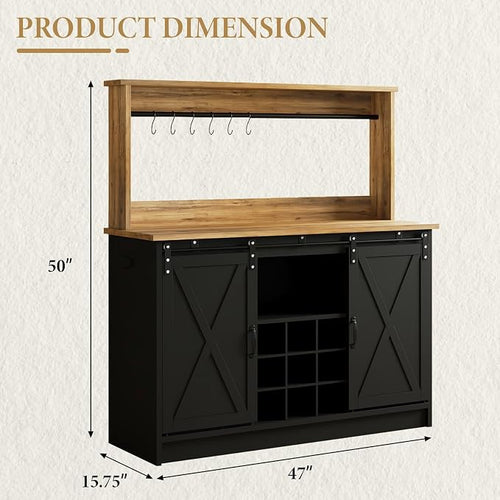 4ever2buy Coffee Bar Cabinet - Image 2