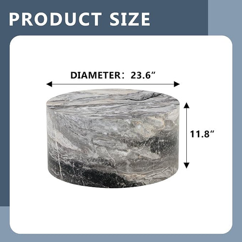 23.6'' Modern Round Coffee Table - Image 2