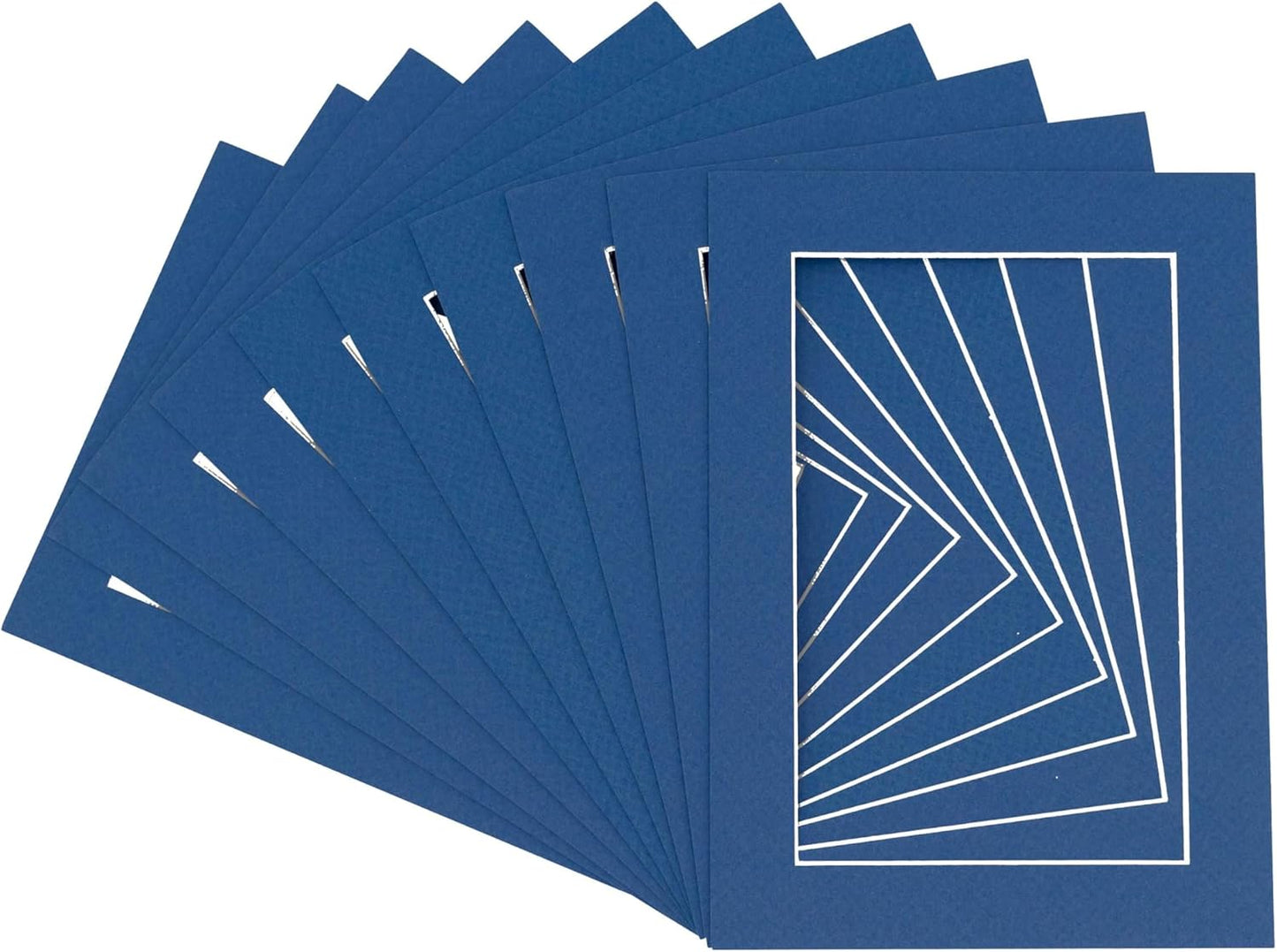 11x14 Mat for 8.5x11 Photo - Precut Royal Blue Picture Matboard for Frames Measuring 11 x 14 Inches - Bevel Cut Matte to Display Art Measuring 8.5 x 11 Inches - Acid Free Pack of 100 MATS