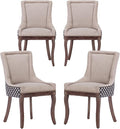 Modern Dining Chairs Set of 4, High Back Dining Chairs Side Chairs by MZDOO