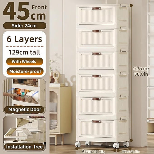 6-Tier Foldable Storage Cabinet - Image 2
