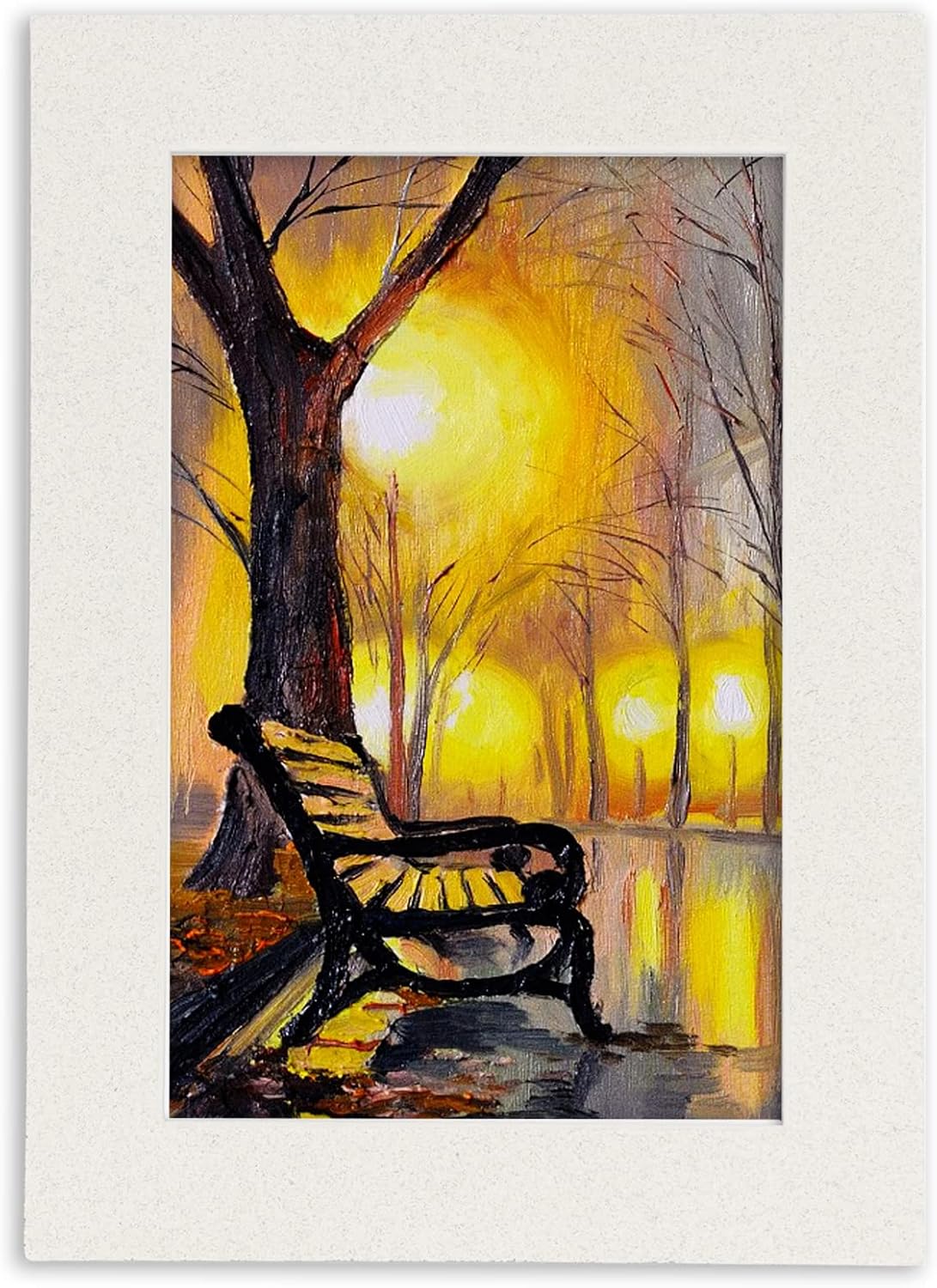 Poster Palooza 11x14 Mat Bevel Cut for 8.5x11 Photos - Acid Free Oyster Shell White Precut Matboard - for Pictures, Photos, Framing - 4-ply Thickness