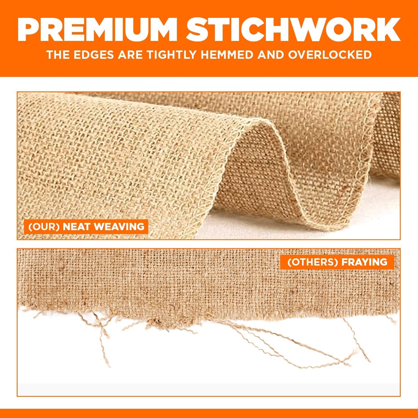 Burlap Table Runners- {14inx10yards}- Burlap Cloth Roll Used for Dining Runners, Crafts, Dresser Cover & Sackcloth - Natural Jute Runner Suitable for Event Decor, Thanksgiving Table & Weddings
