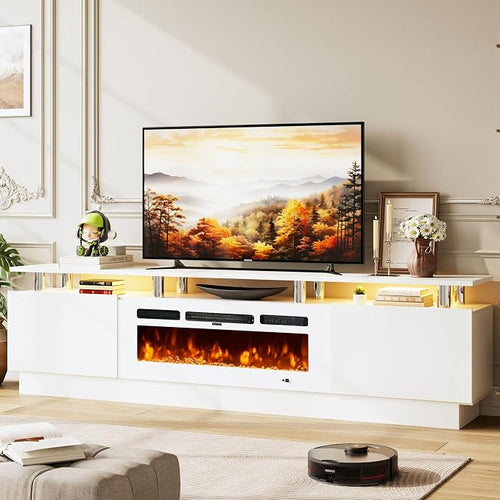 80" Entertainment Center & TV Stand, Modern Media Console by Unknown