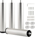 Adjustable Furniture Legs 8 Inch Silver Bed Support Legs Cylinder M8 Screw in by Unknown
