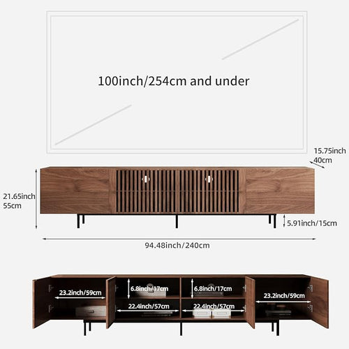 94.48" Mid Century Modern TV Stand - Image 2