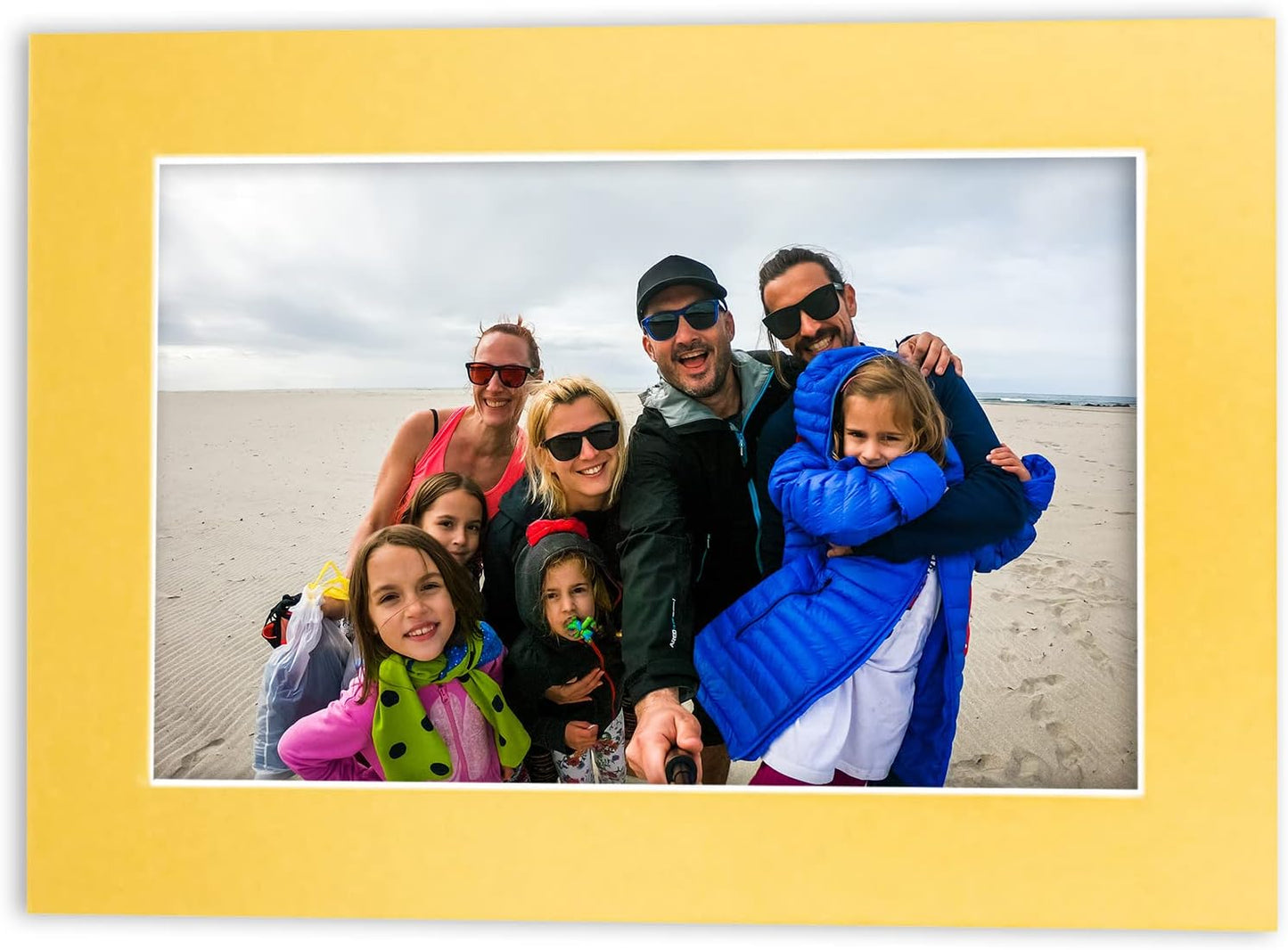 11x14 Mat for 8.5x11 Photo - Precut Metallic Gold Picture Matboard for Frames Measuring 11 x 14 Inches - Bevel Cut to Display Art 8.5 x 11 Inches - Acid Free ONE MAT with Backing Board & Clear Bag