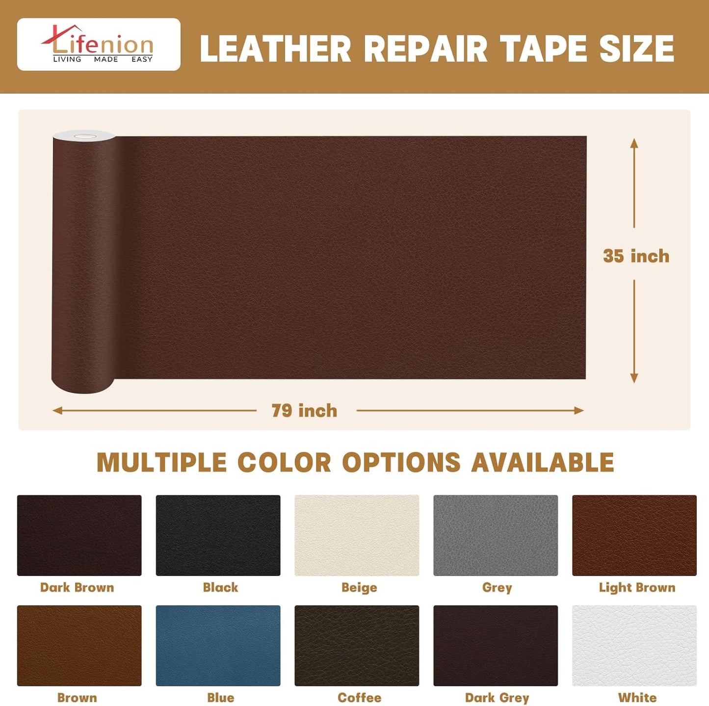 Canvas Repair Patch, 35X79 Inch Strong Sticky Fabric Repair Tape, Self-Adhesive Fabric Patch for Sofas, Tote Bags, Clothing, Car Seats, Furniture (Dark Grey, 35X79 Inch)