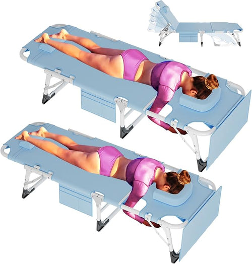 ABORON Oversized Folding Sun Tanning Chair, 3 in 1 Heavy Duty Chaise Lounge by ABORON